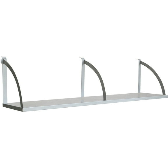 Lorell 60" Panel Shelf - 56.3" Width X 11.8" Depth X 14.3" Height - Metal - Aluminum