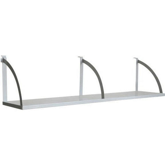 Lorell 60" Panel Shelf 56.3" Width x 11.8" Depth x 14.3" Height - Metal - Aluminum