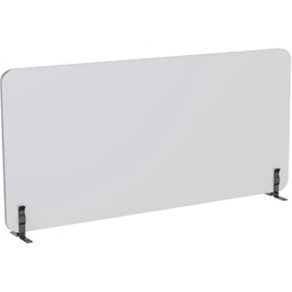 Lorell 60 in. Acoustic Desktop Privacy Screen Panel, Light Gray
