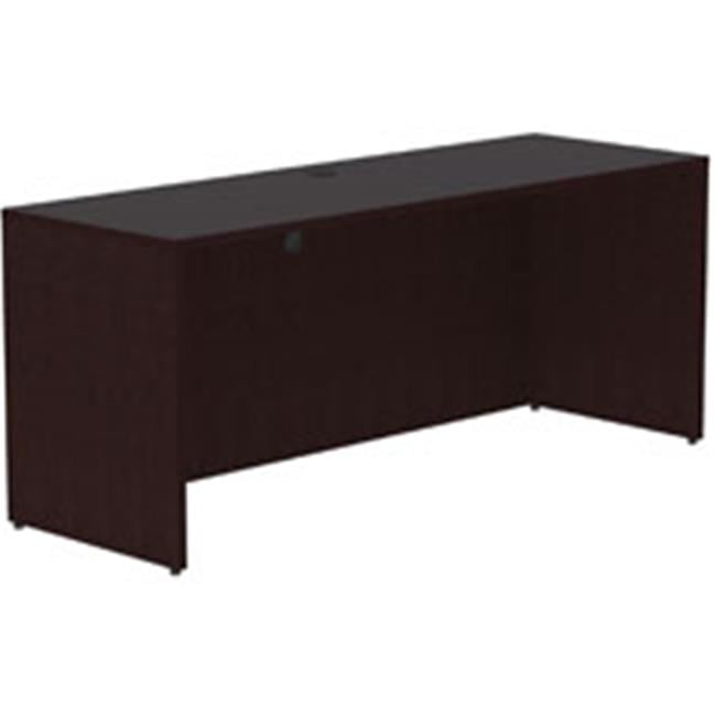 Essentials Espresso Laminate 66'' Desk with Drawer and Filing Cabinet