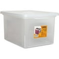 thumbnail image 1 of Lorell, LLR68925, Letter/Legal Plastic File Box, 1 Each, Clear, 1 of 4