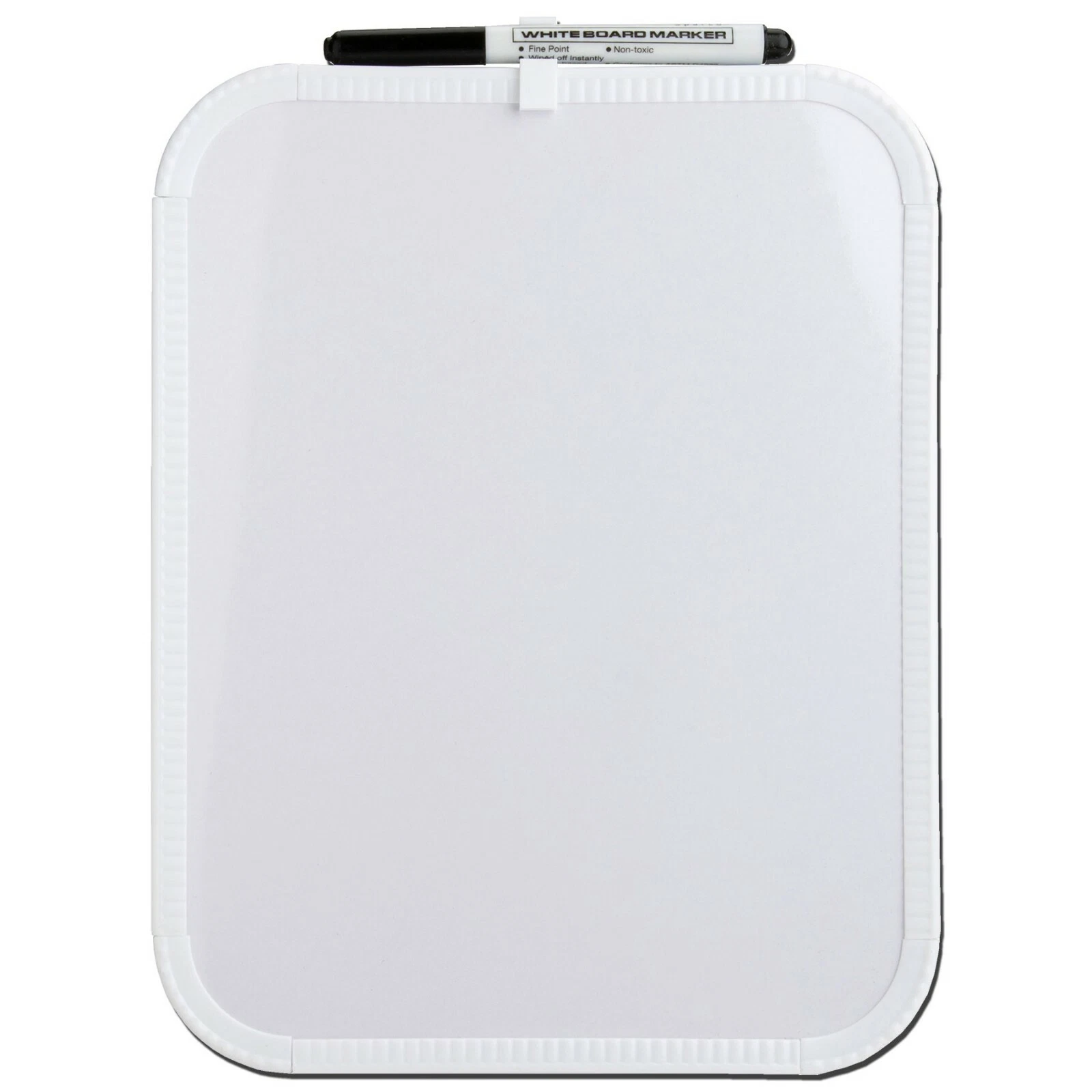 Lorell 75620 Small Dry Erase Board 8-1/2 X 11" With Black Marker, Non-Magnetic