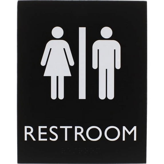 Lorell Sign, Unisex, 6-4/10"Wx8-1/2"Lx4/5"H, Black (LLR02663)