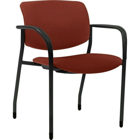 Lorell 83114A203 Contemporary Stacking Chair - Orange