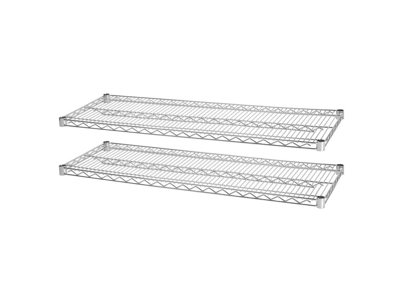 Lorell 84180 Indust Wire Shelving Starter Extra Shelves 48" Width x 24