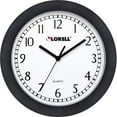 thumbnail image 1 of Lorell 9" Round Profile Wall Clock - Analog - Quartz - White Main Dial - Black/Plastic Case, 1 of 1