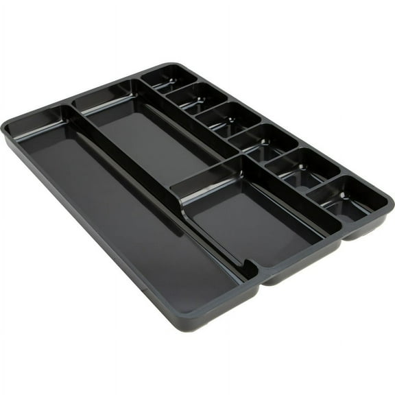Lorell 9-compartment Drawer Tray Organizer - 9 Compartment(s) - 1.3" Height x 14" Width x 9.4" Depth - 1 Each | Bundle of 2 Each