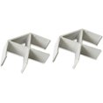 thumbnail image 1 of Lorell, 90-Degree Panel Connectors, 2 / Set, Aluminum, 1 of 4