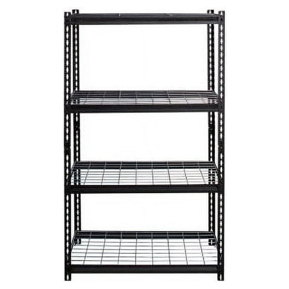 Lorell, Wire Deck Shelving, 1 Each, Black