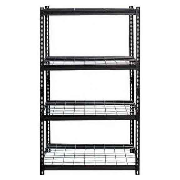 Lorell, Wire Deck Shelving, 1 Each, Black