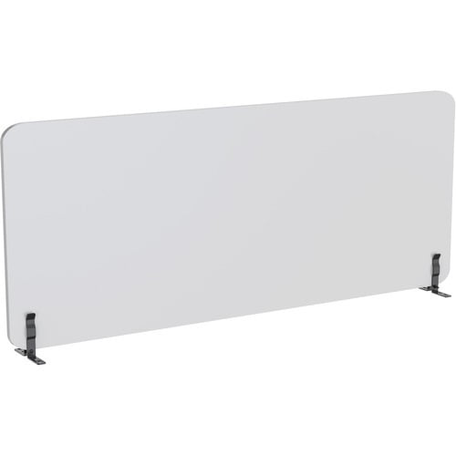 Lorell Acoustic Desktop Privacy Panel 70.9" Width x 23.6" Height - Polyester Fiber - Light Gray