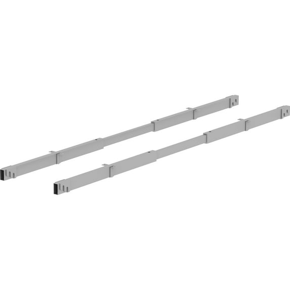 Lorell, Adjustable Crossbar Set, 1 / Set, Silver