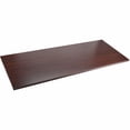 thumbnail image 1 of Lorell, Quadro Sit/Stand Straight Edge Mahogany Tabletop, 1 Each, 1 of 10