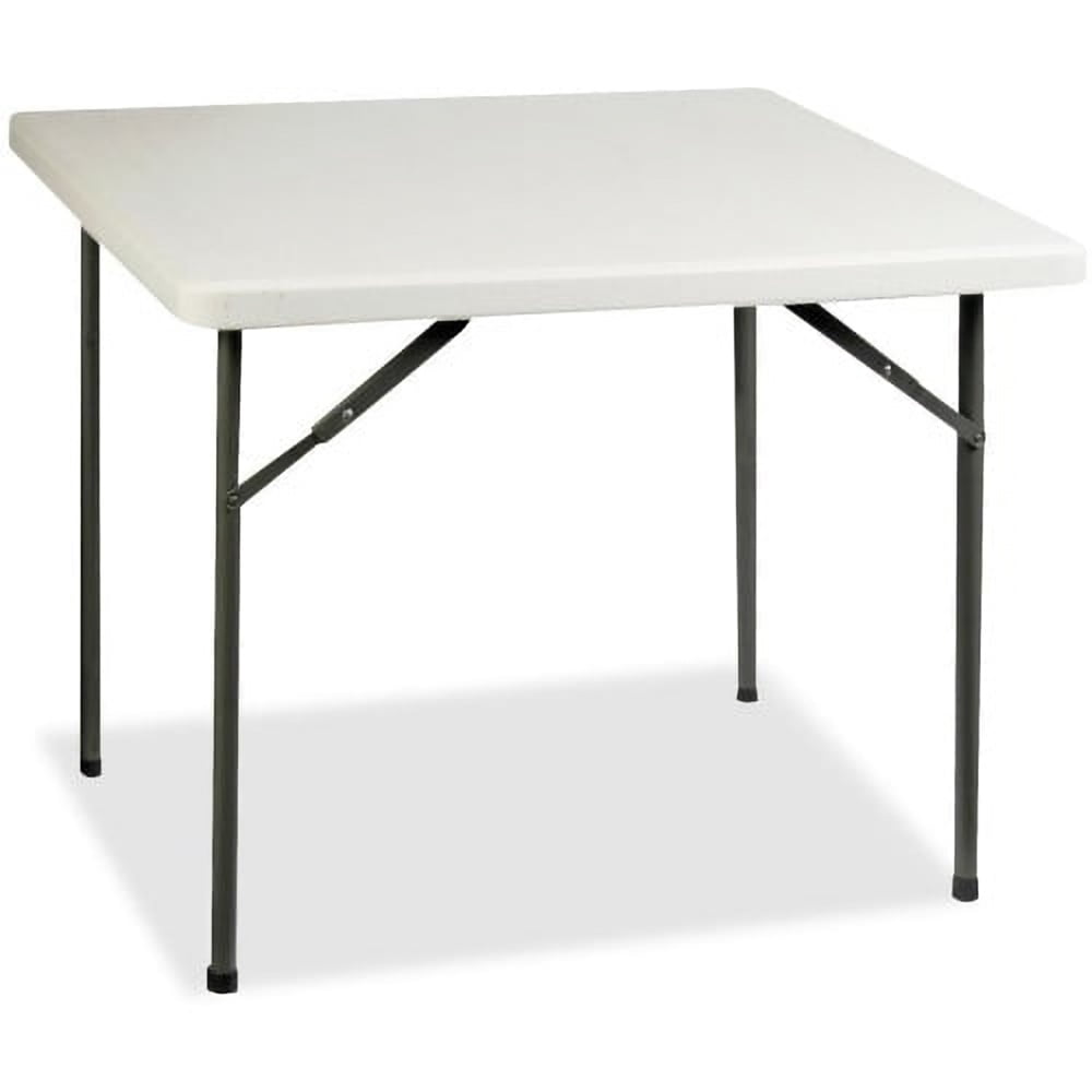 Gray Square 36" Folding Banquet Table with Steel Legs