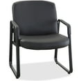 Lorell Big & Tall Guest Chair, High Weight Capacity, Metal Sled Base