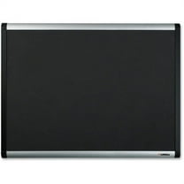 Lorell Black Mesh Fabric Covered Bulletin Boards 36" Height x 24" Width - Fabric Surface - Black Anodized Aluminum Frame - 1 Each