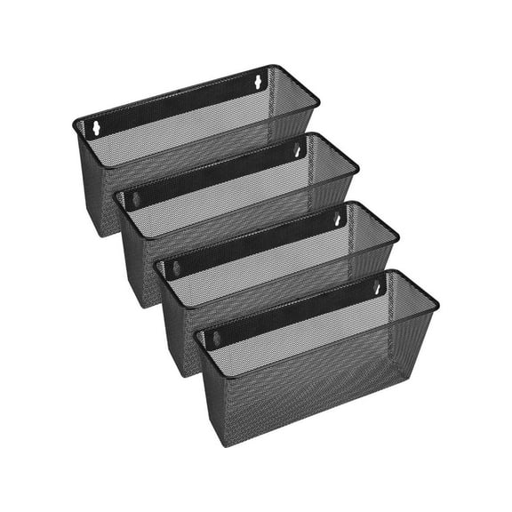 Lorell Black Mesh Wire Wall Pocket
