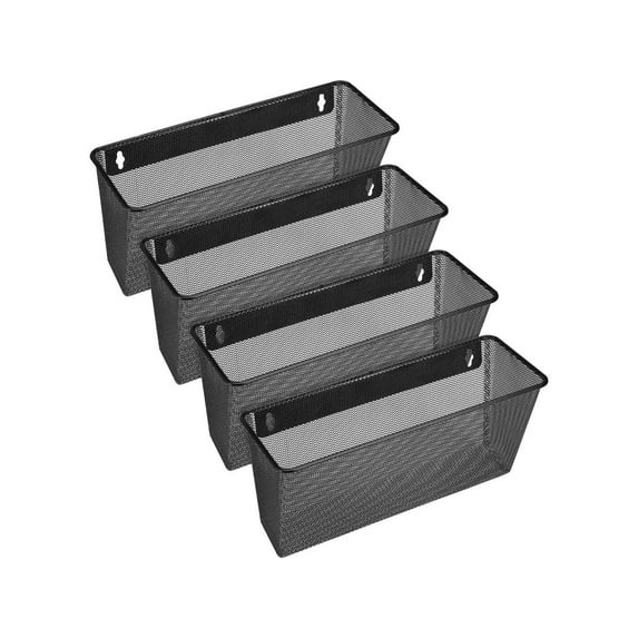 Lorell Black Mesh Wire Wall Pocket