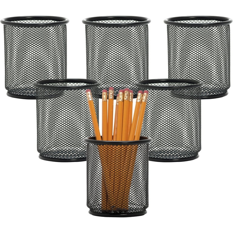 Lorell Mesh Wire Pencil Cup Holders - 3.5 Lorell Mesh Wire Pencil Cup Holders - 3.5