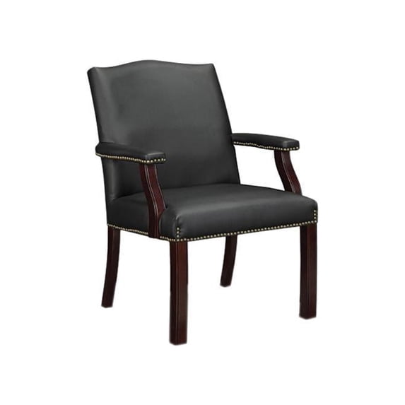 Lorell Bonded Leather Guest Chair
Bonded Leather Black Seat - Bonded Leather Black Back - 25" x 27.5" x 35.8" Overall Dimension