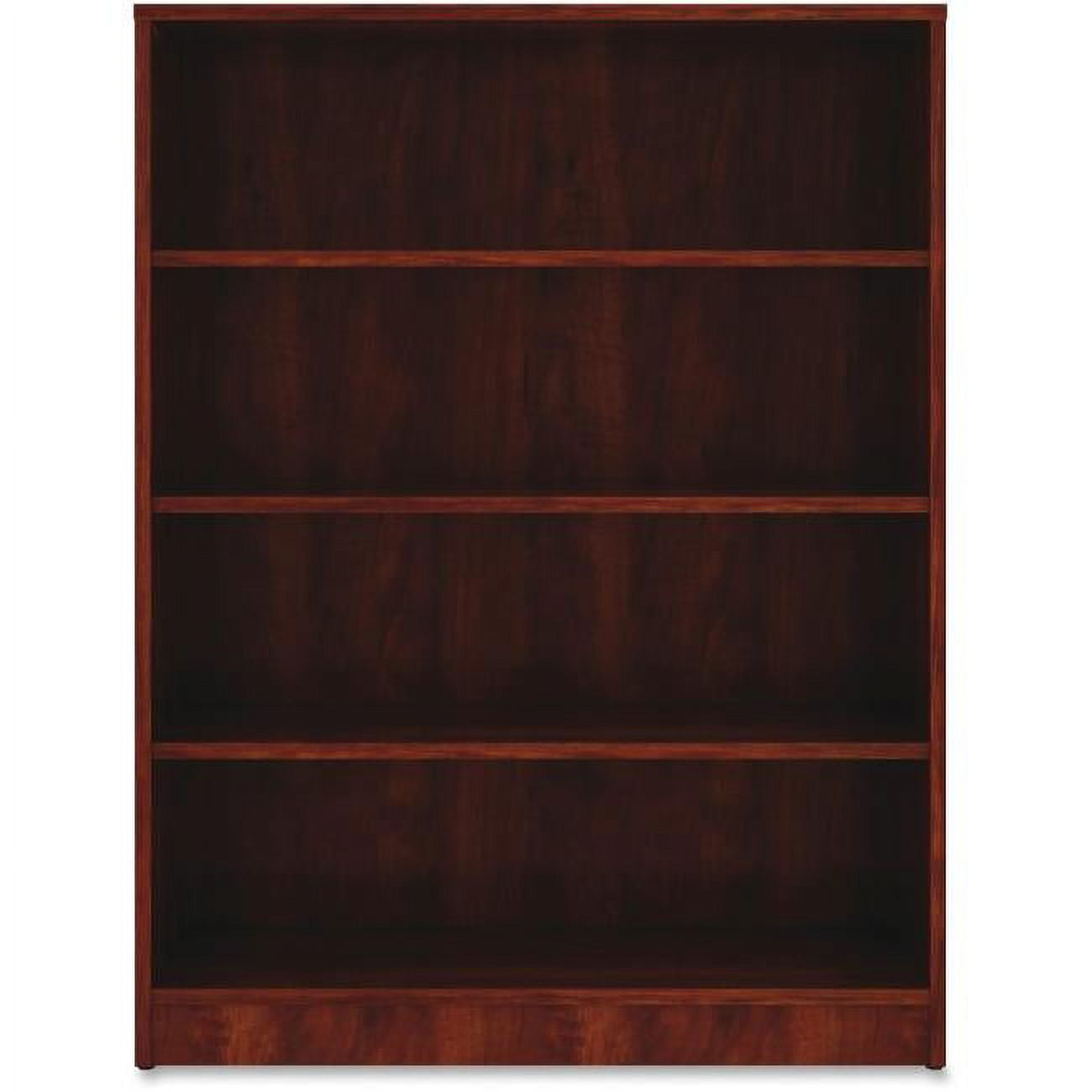 Cherry Laminate Adjustable 4-Shelf Bookcase