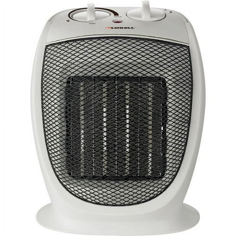 Lorell Ceramic Heater - Ceramic - 2 x Heat Settings - Portable - White Lorell Ceramic Heater - Ceramic - 2 x Heat Settings - Portable - White