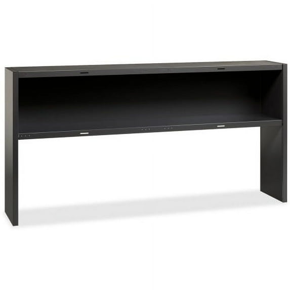Lorell Charcoal Steel Desk Series Stack-on Hutch 72" - Material: Steel - Finish: Charcoal