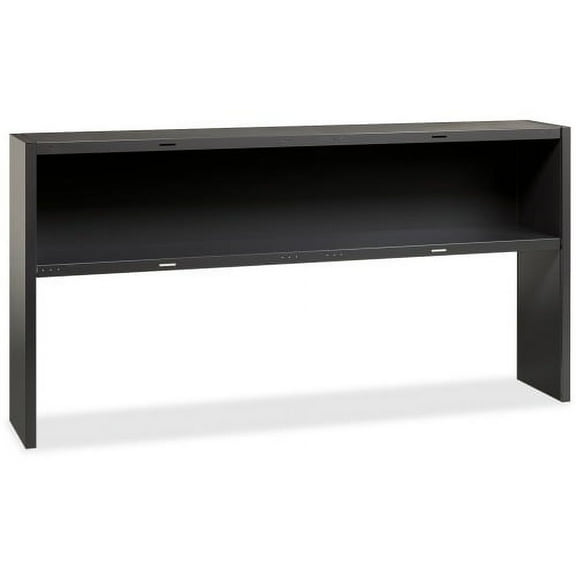 Lorell Charcoal Steel Desk Series Stack-on Hutch 72" - Material: Steel - Finish: Charcoal