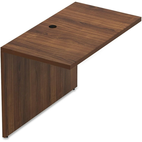 Lorell, Chateau Series Mahogany Laminate Desking, 1 Each