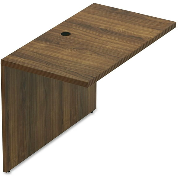 Lorell, Chateau Series Walnut Laminate Desking, 1 Each