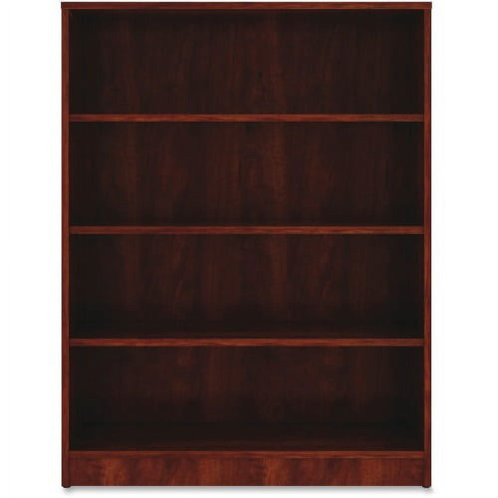 Cherry Laminate Adjustable 4-Shelf Bookcase