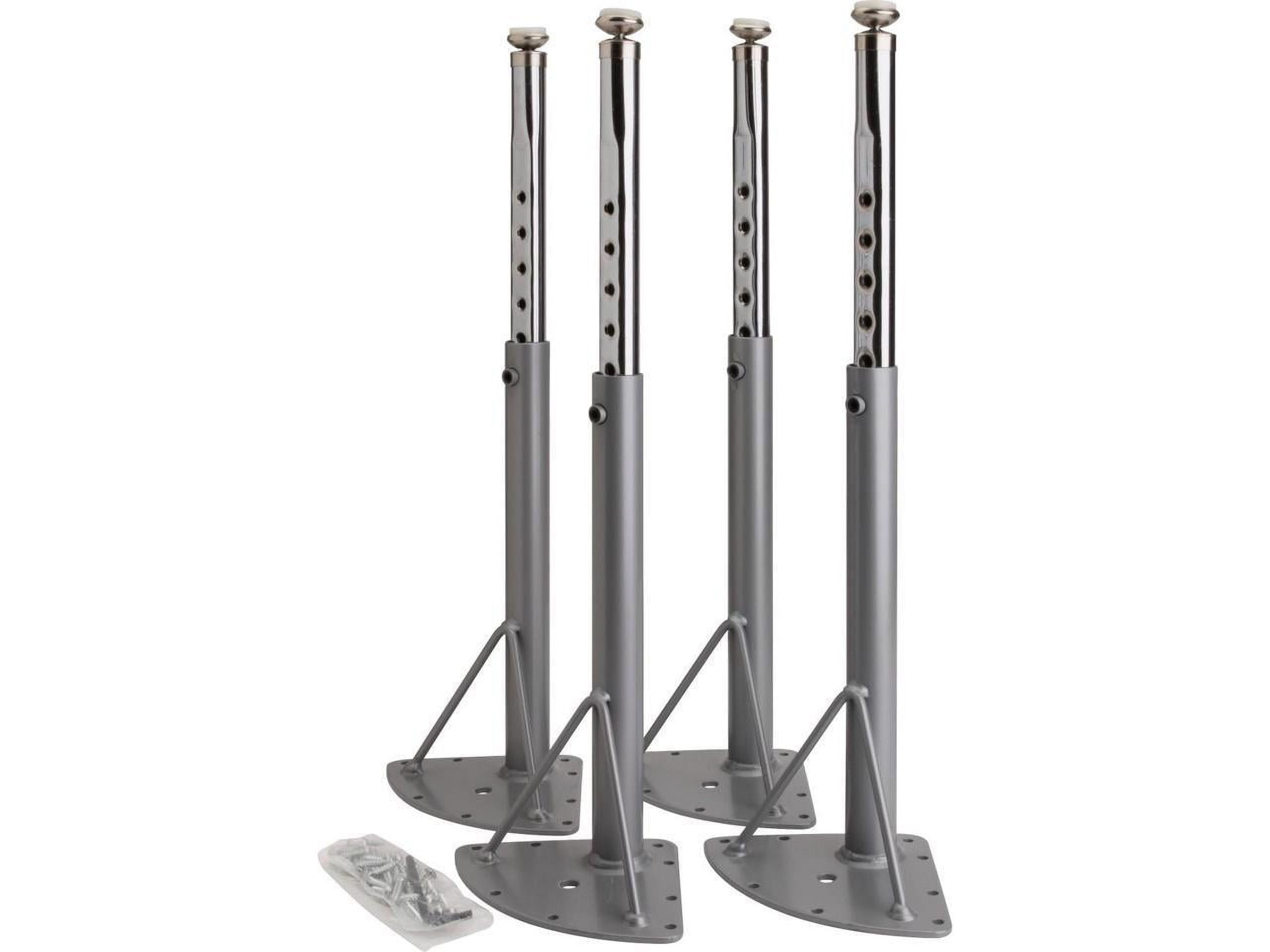 Silver Mist and Chrome Adjustable Classroom Table Legs