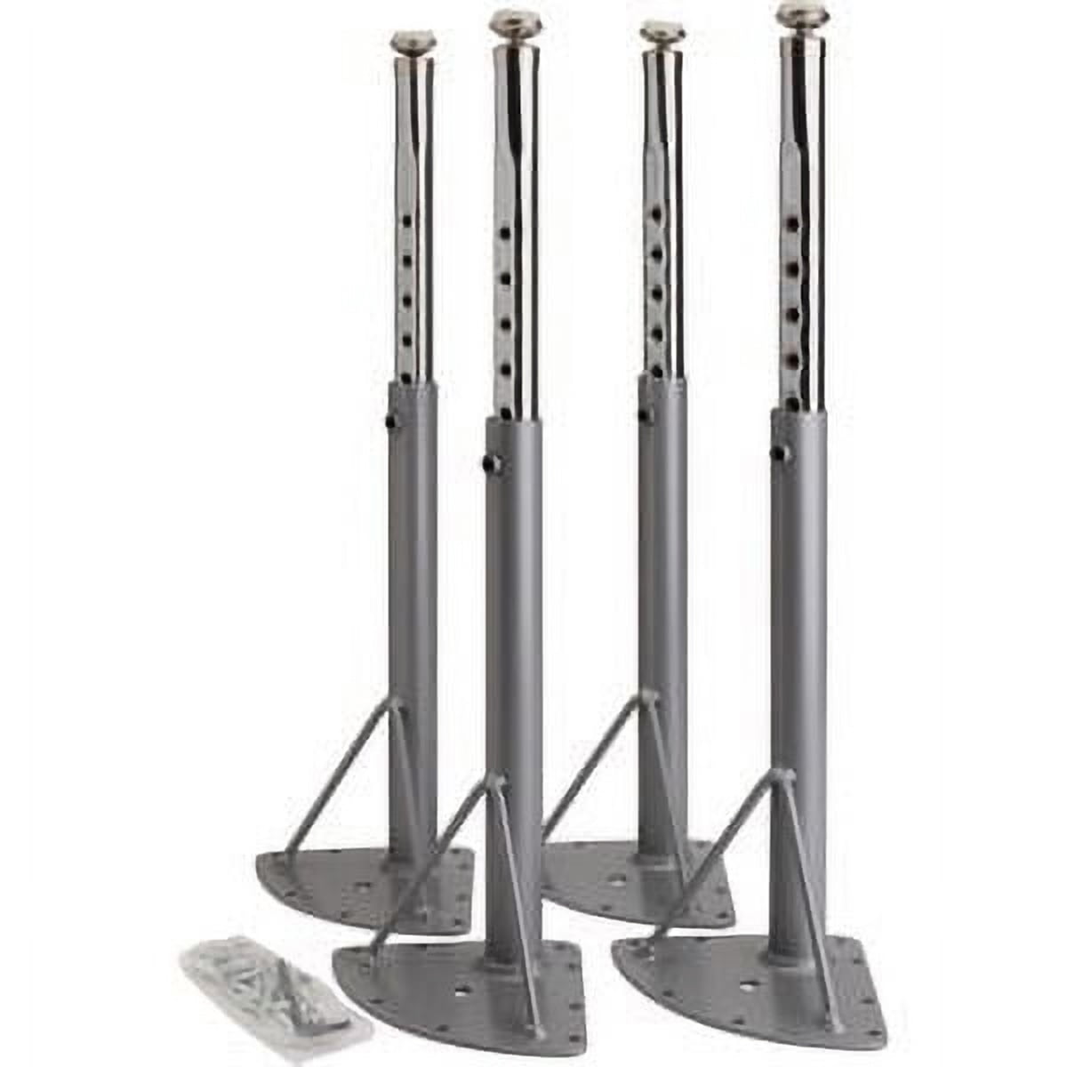 Silver Mist and Chrome Adjustable Classroom Table Legs
