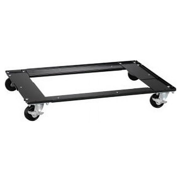 Lorell Commercial Cabinet Dolly Metal - x 42" Width x 24" Depth x 4" Height - Black - 1 Each