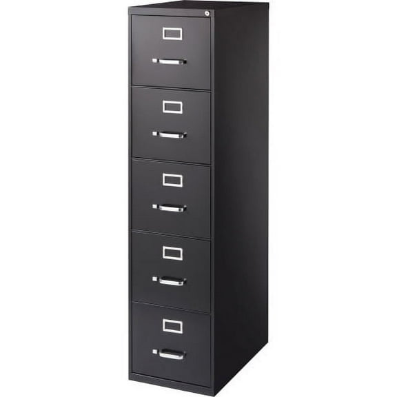 Lorell, LLR48498, Commercial Grade Vertical File Cabinet, 1 Each, Black