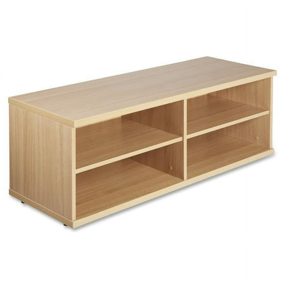Lorell, Concordia Series Latte Laminate Desk Ensemble, 1 Each, Latte