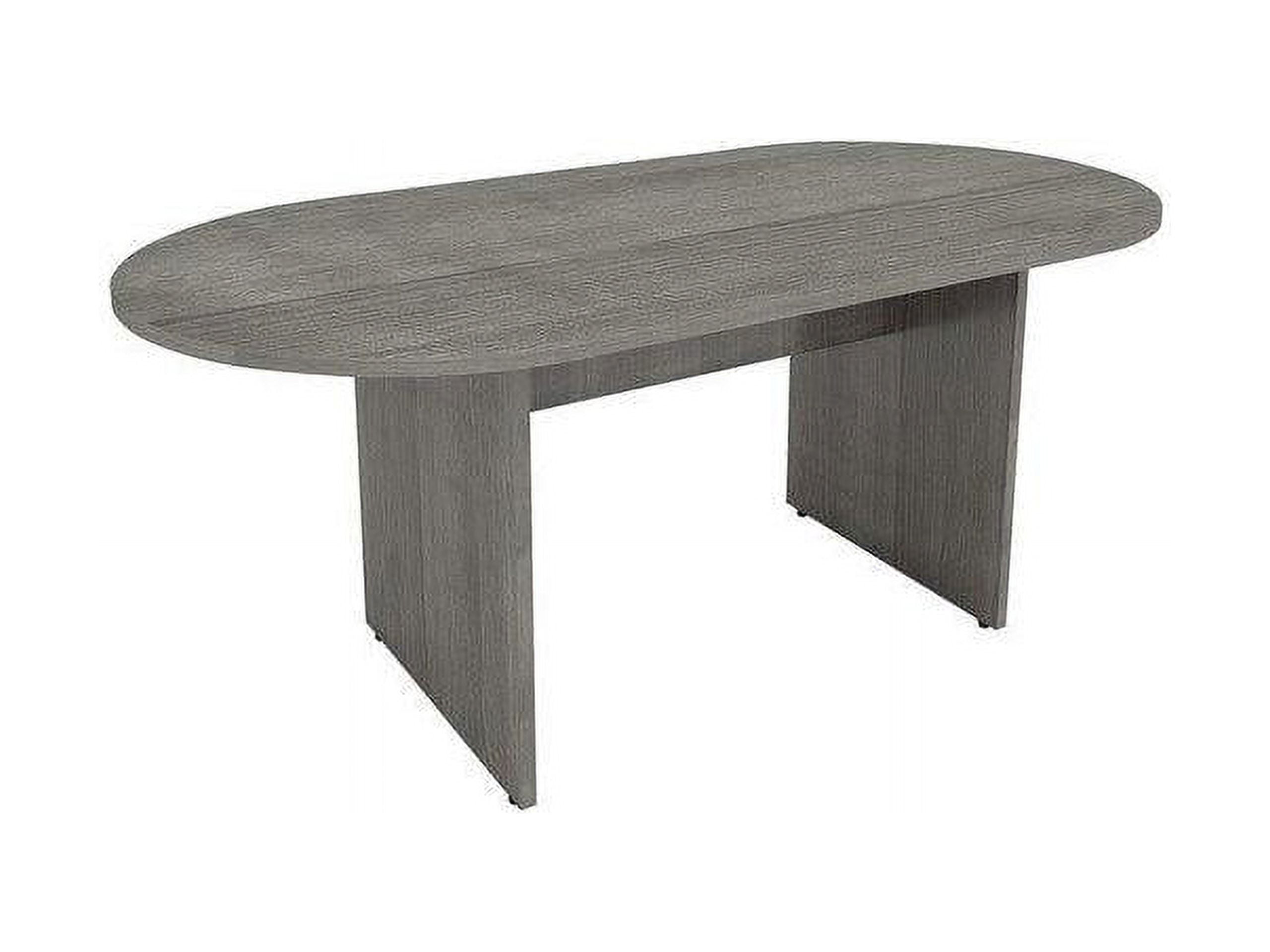 Weathered Charcoal Laminate 72'' Oval Conference Table