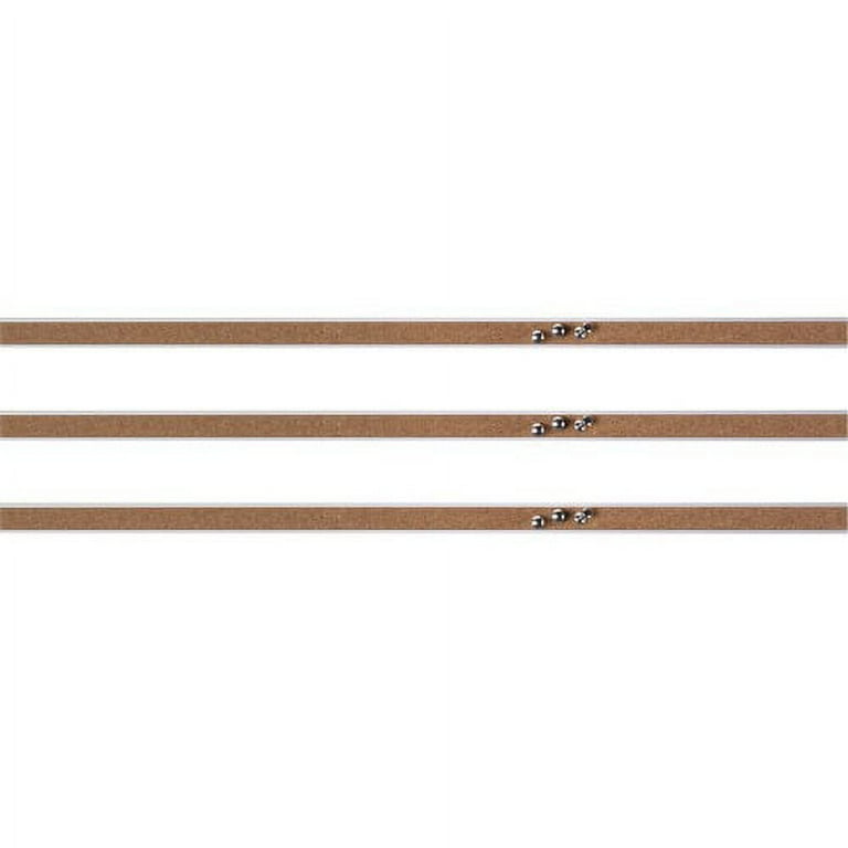 Lorell Cork Strip Bulletin Bars - 18 Lorell Cork Strip Bulletin Bars - 18