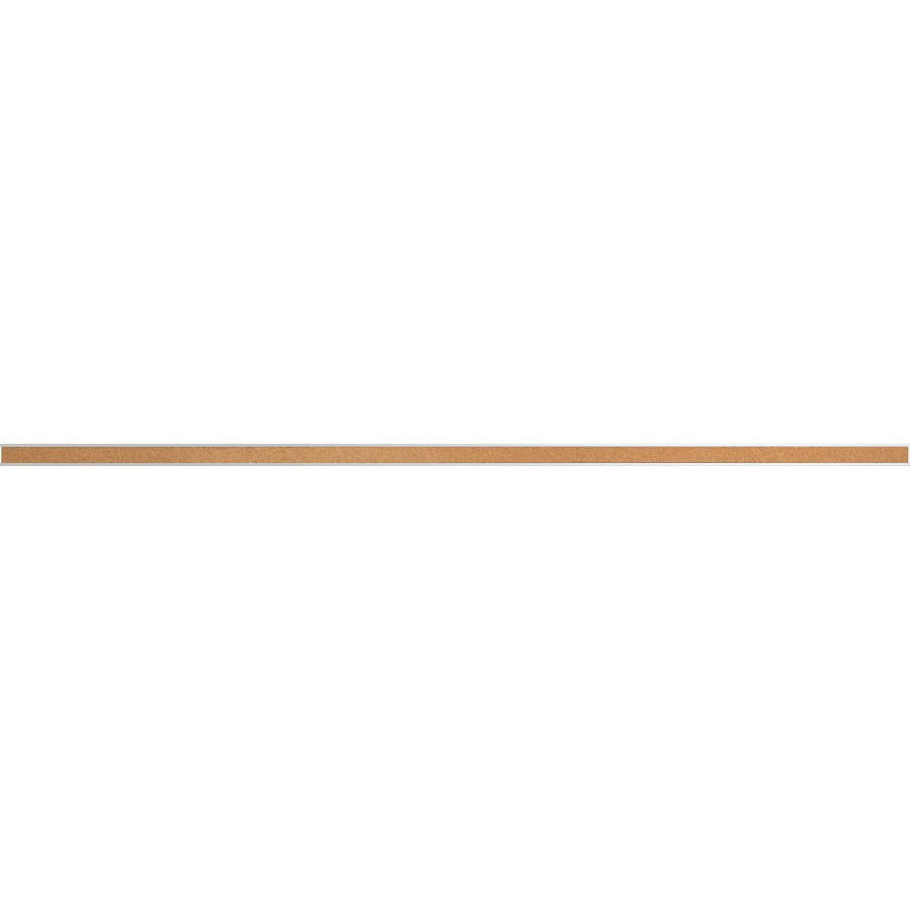 Natural Cork and Anodized Aluminum Self-Adhesive Bulletin Bar
