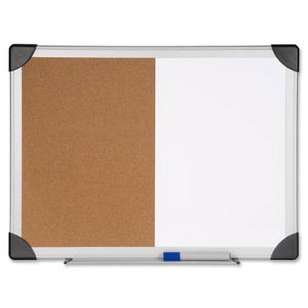 Lorell Dry Erase Aluminum Frame Cork Combo Boards
