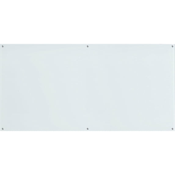 Lorell Dry-Erase Board Glass 96"Wx1/10"Lx48"H White 55665
