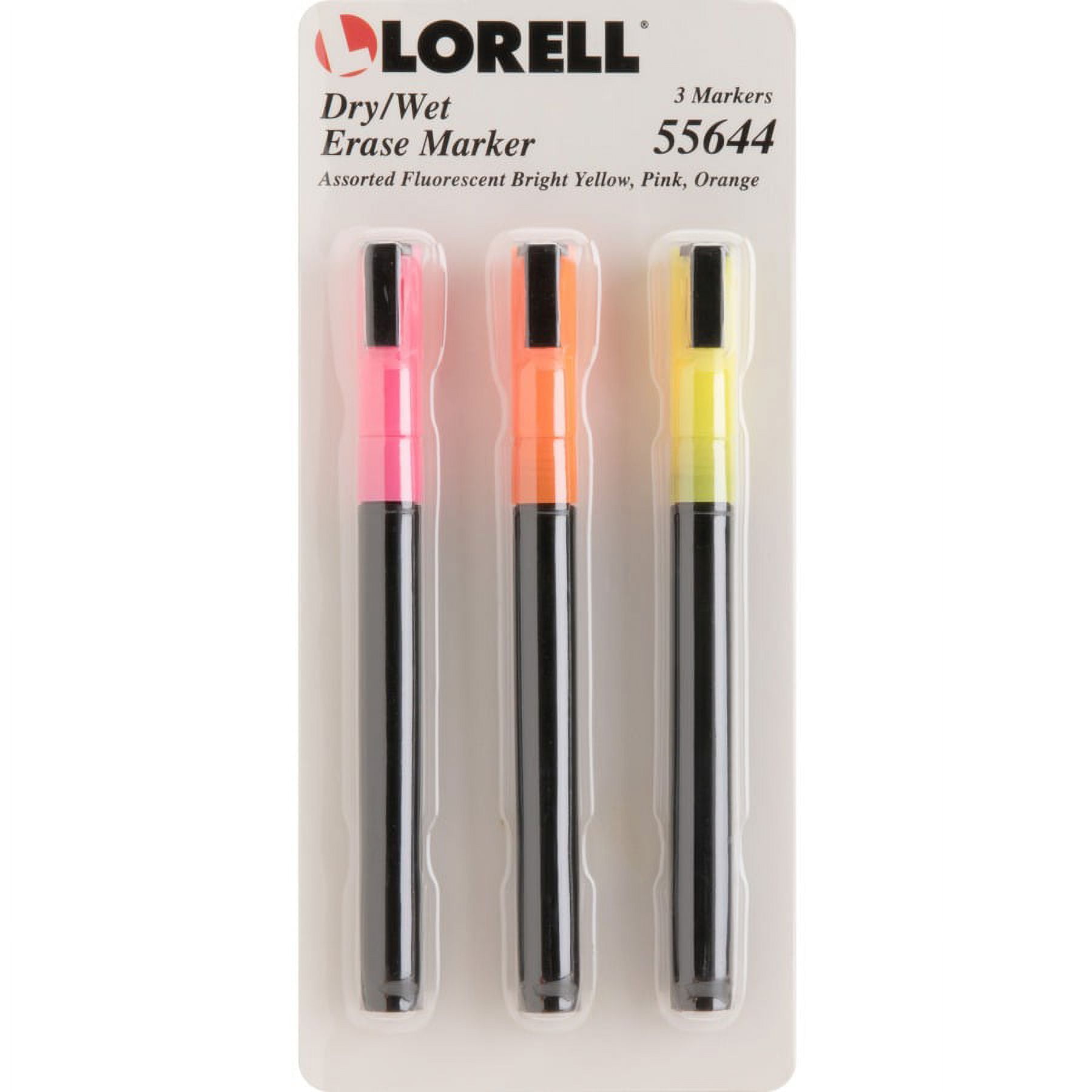 Lorell Dry/Wet-Erase Markers - Assorted - 3 / Pack Lorell Dry/Wet-Erase Markers - Assorted - 3 / Pack