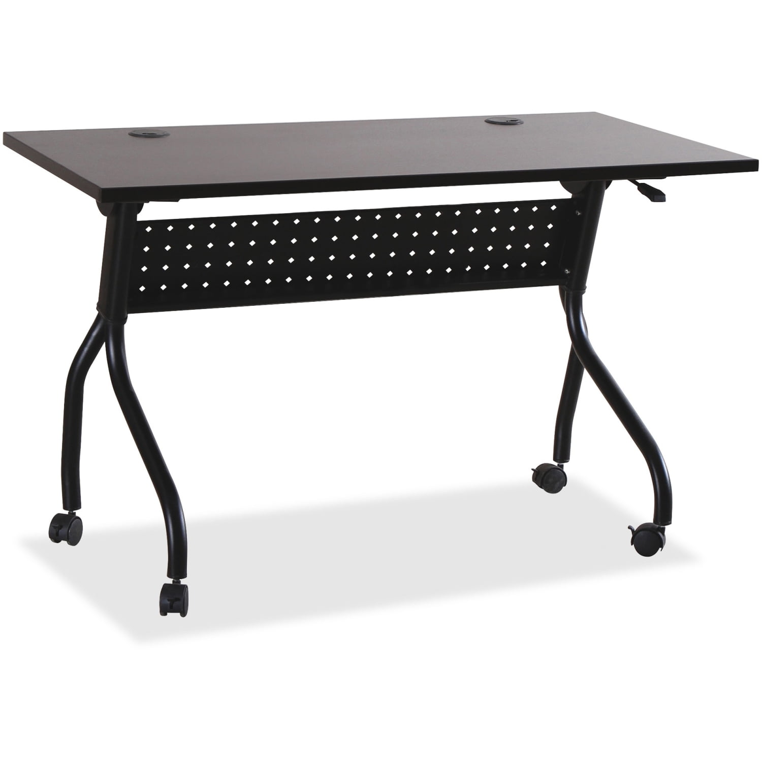 Lorell Espresso/Silver Training Table, Sold as 1 Each Lorell Espresso/Silver Training Table, Sold as 1 Each