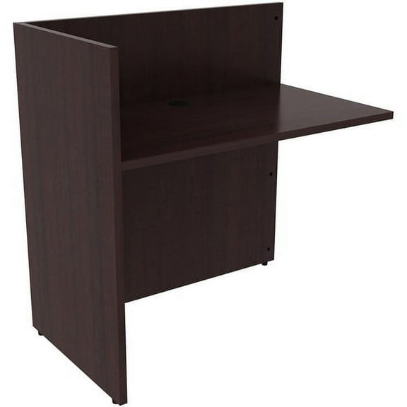 Lorell Espresso Laminate Desk - 42" x 24" x 41.5" - Material: Laminate - Finish: Espresso | Bundle of 10 Each