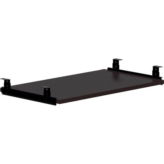 Lorell Essential Series Keyboard Tray - 26" X 15" X 0.8" - Finish: Espresso