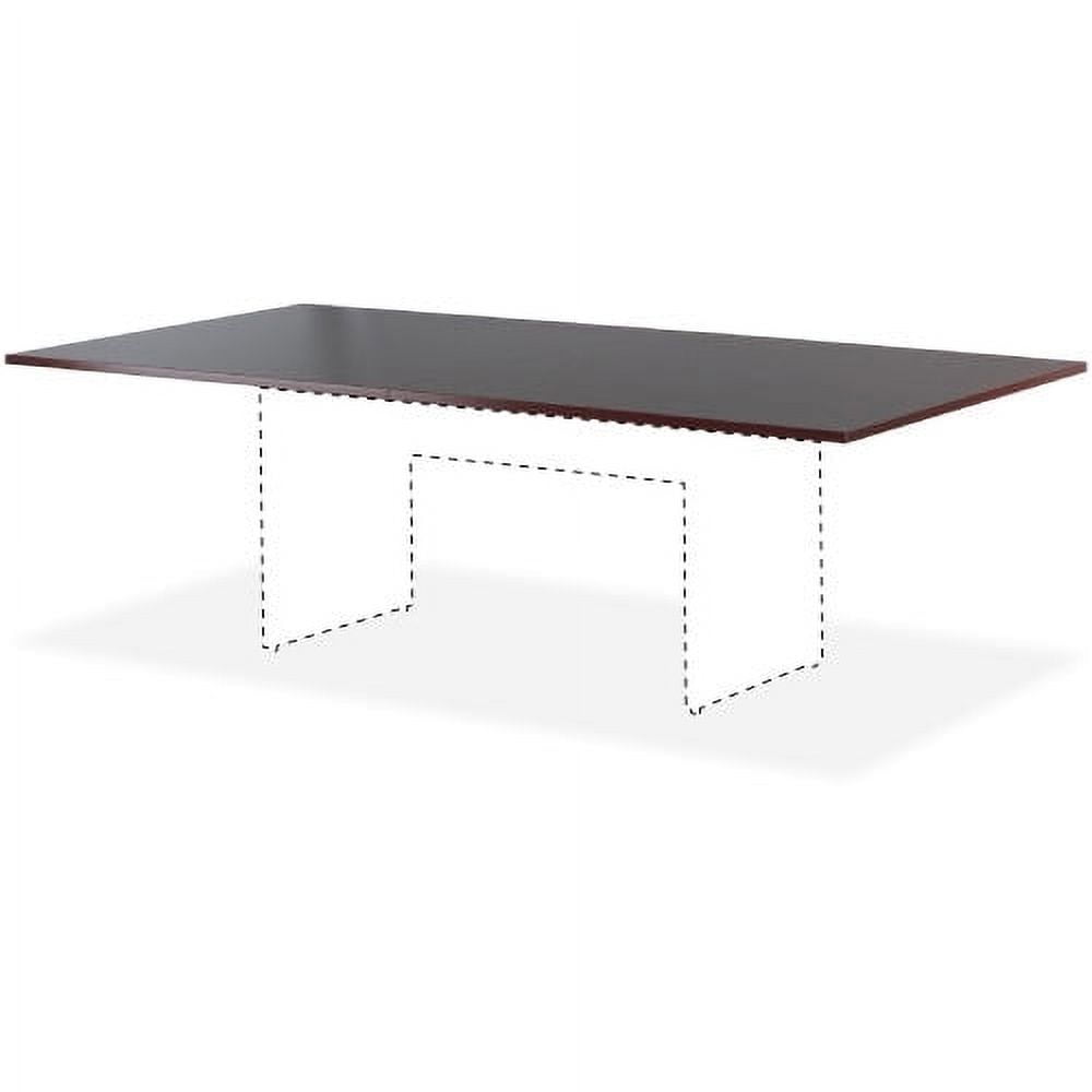 Lorell Prominence 2.0 Rectangular Conference Tabletop - For - Table TopMahogany Rectangle, Laminated Top x 60