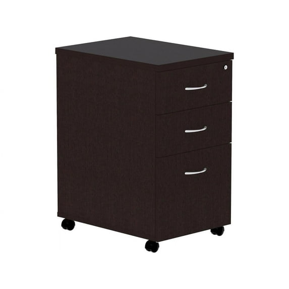 Lorell, Essentials Espresso Laminate Pedestal, 1 Each