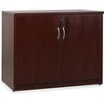 thumbnail image 1 of Lorell Essentials 2 Door Laminate Storage Cabinet in Mahogany, 1 of 2