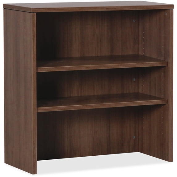 Lorell Essentials Walnut Laminate Stack-on Bookshelf