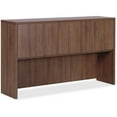 thumbnail image 1 of Lorell Essentials Series Walnut 4-Door Hutch 66.1" x 14.8" x 36" Hutch - Drawer(s)4 Door(s) - Material: Wood, Polyvinyl Chloride (PVC) Edge - Finish: Laminate, Walnut, 1 of 6